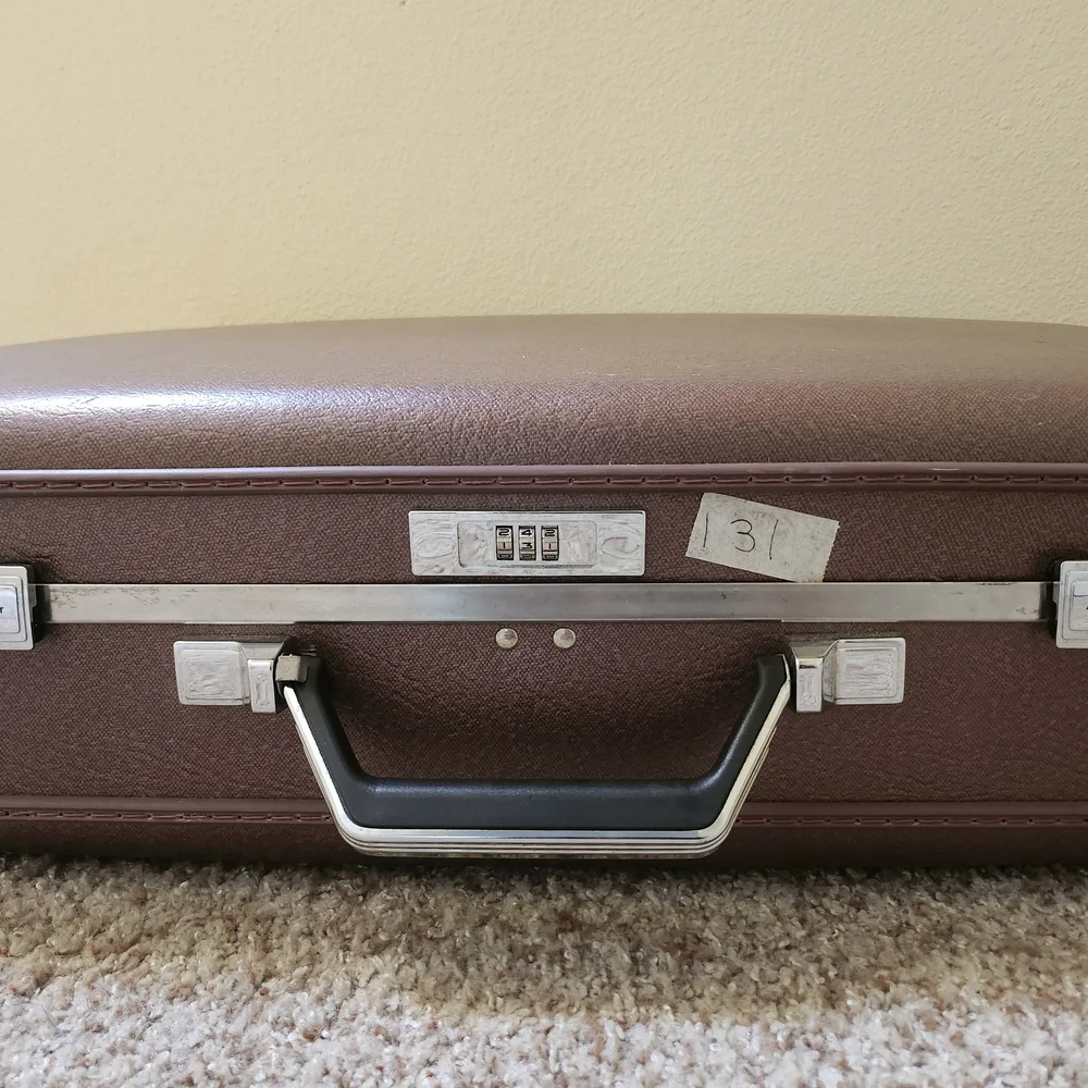 American Tourister Brown Hard Shell Briefcase